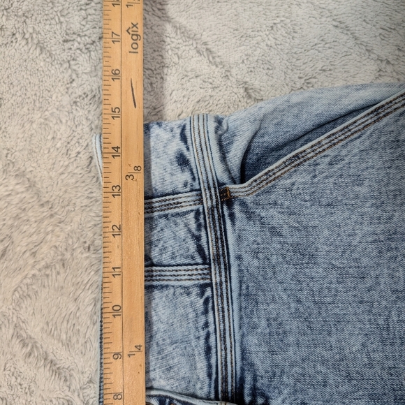 Ulla Johnson Jeans Womens 12 Blue Acid Wash Ellis Straight Kick Flare High Rise - Picture 4 of 10